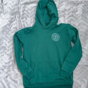 Size 15/16 boys Abercrombie green sweatsuit . Great condition